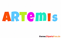 Artemis Mädchenvorname - Animierte Bilder mit Vornamen