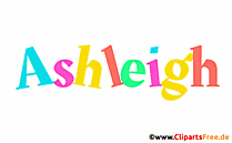 Ashleigh Vorname für Mädchen - Animierte Namensbilder