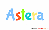 Astera Vorname für Mädchen - Animierte Namensbilder