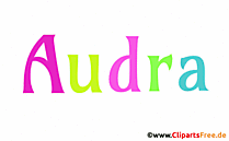 Audra Namensbild - Seltene und schöne Mädchenvornamen