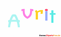Avrit Namensbild animiert - Schöne Mädchennamen