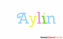 Aylin Vorname für Mädchen als animierte Gif-Datei