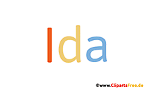 Ida Mädchenname animiert
