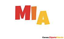 Mia populärer Mädchenname in Deutschland - animierte Gif Bilder