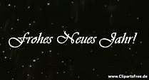 Frohes Neues Jahr animiertes Gif-Clipart
