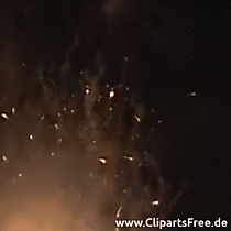 Gif Feuerwerk im dunklen Himmel kostenlos