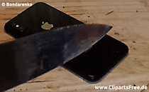 iPhone X und glühender Messer Video to Gif Animation