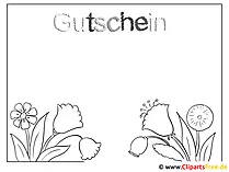 Gutschein Vorlage Muster zum Drucken und selbst Gestalten