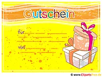 Gutschein basteln Vorlage