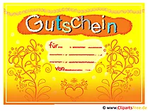 Gutschein Vorlage  gratis