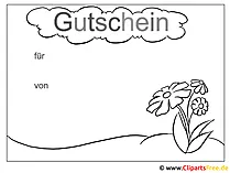 Gutscheinvorlage zum Ausmalen
