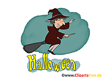 Bild Hexe mit Besen - Cliparts, Bilder, Grusskarten, Vorlagen für Einladungen zu Halloween Bild Hexe mit Besen - Cliparts, Bilder, Grusskarten, Vorlagen für Einladungen zu Halloween