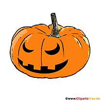 Böser Kürbis Illustration zu Halloween