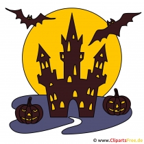 Burg Clipart - Gif zu Halloween