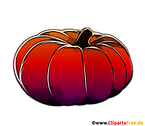 Clip Art Kürbis im PopArt-Stil PNG transparent