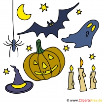 Clip Art zu Halloween gratis