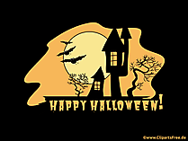 Dunkler Schloss Clipart zum Halloween
