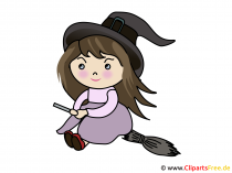 Fliegende Hexe Clipart, Illsutration, Bild gratis Fliegende Hexe Clipart, Illsutration, Bild gratis