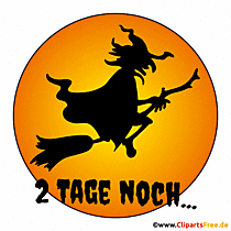 2 Tage bis Halloween Gif Clipart