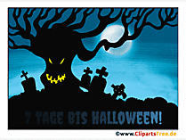 7 Tage bis zum 31. Oktober Gif-Animation