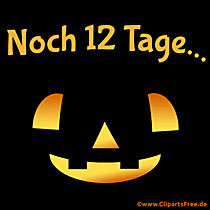 Aftellen naar Halloween in het Duits