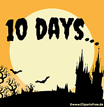Halloween countdown yn it Ingelsk