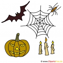 Halloween Deko Ideen mit unseren kostenlosen Cliparts