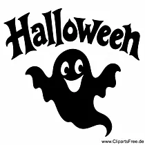 Gespenst Clipart zu Halloween gratis
