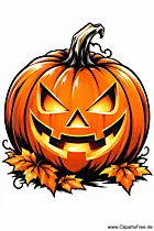 Kürbis zu Halloween Clipart