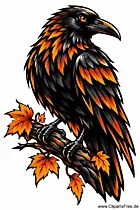 Rabe Clipart kostenlos