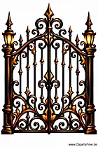 Tor im Schloss Clipart