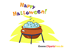 Hexenkessel Clipart, Bild, Cartoon zu Halloween
