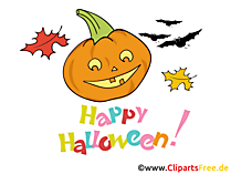 Niedliche Grusskarte zu Halloween