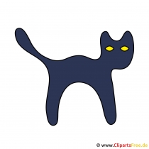 Schwarze Katze Bild-Clipart