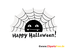 Spinnennetz Clipart, Bild, Cartoon zu Halloween