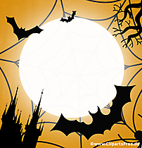 Template für Halloween Grusskarte