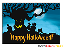 Einladungskarte zu Halloween