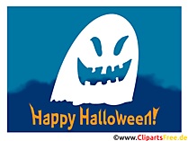Gespenst Halloween Card Clipart Bild