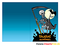 Halloween Einladungskarte
