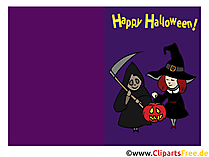 Halloween Einladungskarten basteln