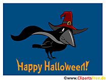 Rabe Clipart zu Halloween