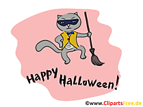 Witziger Kater Clipart, Bild, Cartoon zu Halloween