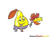 Cartoon-Maskottchen Birne