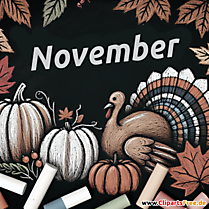 Clipart November - Herbst Bilder