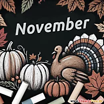 Clipart November - Herbst Bilder