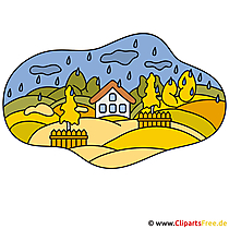 Dorf Clipart - Herbst Bilder gratis