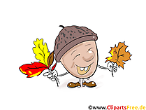 Eichel Clipart, Bild, Grafik, Comic, Cartoon gratis