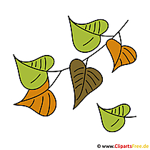 Herfstafbeeldingen - groene bladeren clipart
