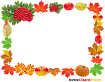 Herbst Fotorahmen, Bildrahmen, Zierrahmen PNG durchsichtigt