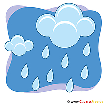 Hemel, wolken en regen clipart afbeelding gratis